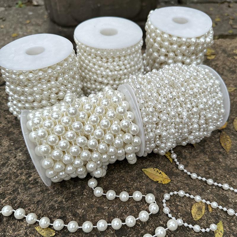 비즈 장식 DIY 웨딩 진주 비즈 장식 체인  - 상품 이미지