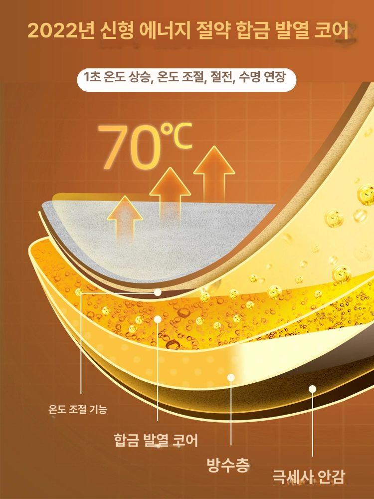 다리 온열 책상밑 발열맽트 매트 하반신 사무실 - 상세 이미지 4
