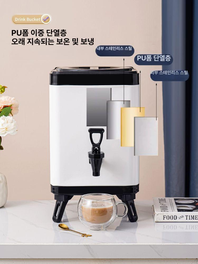 단열 업소용 전기물통 전기물끓이기 상업용 보온통 보온물통 장국통 온수물통 육수 - 상세 이미지 3
