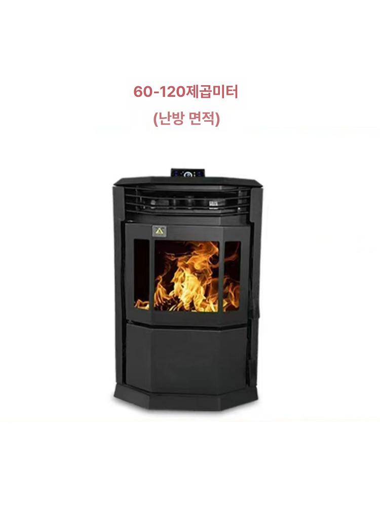 유럽풍 펠릿난로 무연 실내 히터 장작 자연연소 펠렛난로 자동 스토브 불멍 난방기 - 상세 이미지 2