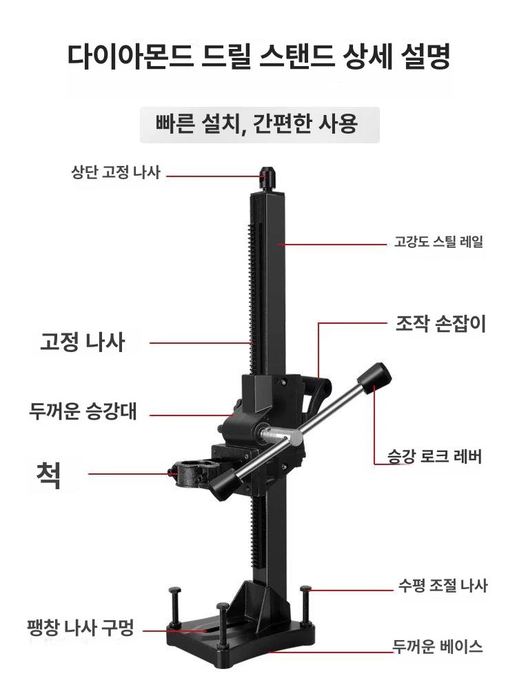 산업용 브래킷 목공 클램프 고정 가이드 조절 집게 파이프 어댑터 다용도 거치대 클립 - 상세 이미지 2