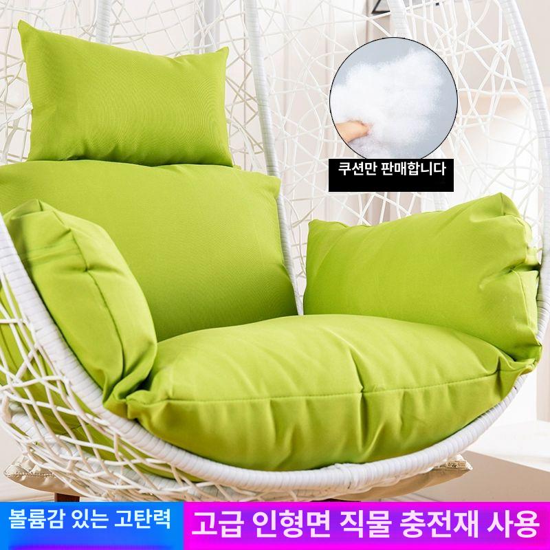 쿠션 그네의자 방수 원형 시트 커버 푹신한 원단 카페 행잉 면 흔들의자 등받이 - 상세 이미지 3
