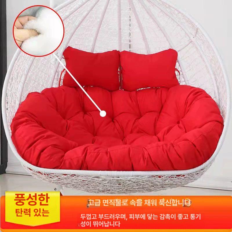 라탄그네 스윙체어 펜션 야외용 카페 테라스 행잉 성인 라탄흔들의자 베란다 - 상세 이미지 2