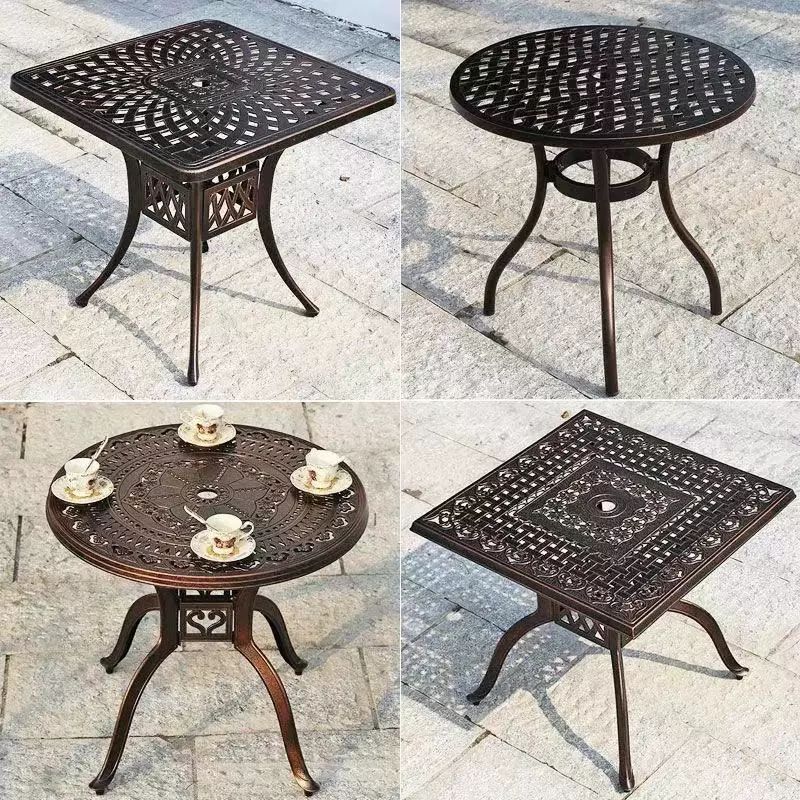 테라스 야외테이블 카페 발코니 루프탑 북유럽 베란다 인테리어 디자인 야외용 업소용 - 상세 이미지 2