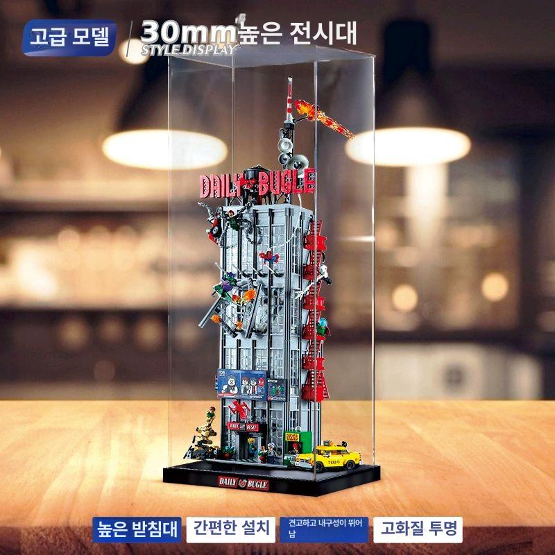 장식장 아크릴진열장 투명 피규어케이스 인형 조립형 진열대 조명 피규어보관함 굿즈 - 상세 이미지 3