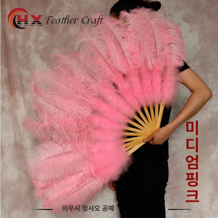 깃털 털부채 밸리댄스 타조털 웨딩 콘서트 무대 - 상세 이미지 5