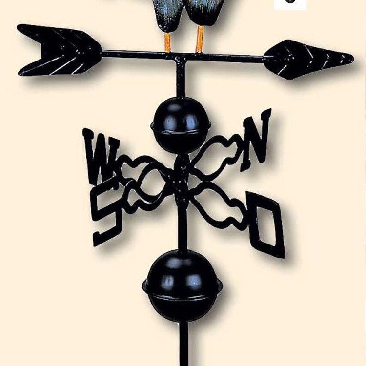 닭 풍향계 야외 장식 전원주택 풍속 철제 정원 주택 엔틱 동물 발코니 마당 바람개비 - 상세 이미지 4