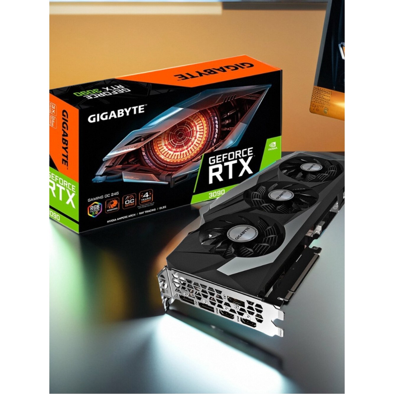 RTX 2060 게이밍 N2060G WINDFORCE DR6 NGOC 그래픽 6GB 192비트 팬 3x OC 프로 GV 화이트 6G 카드 24GB - 상세 이미지 2