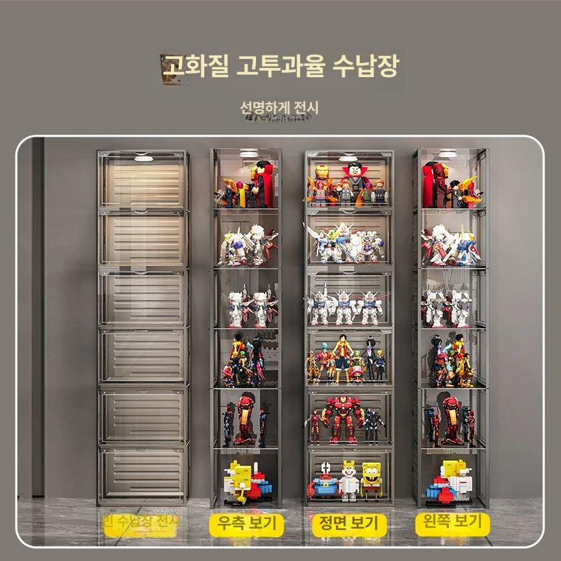 전시장 보관함 피규어 서재 쇼케이스 선반 캐비닛 진열장 진열대 아크릴 수납장 박스 - 상세 이미지 3