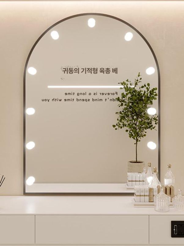 메이크업 미용실 화장대 스튜디오 거울 미용 촬영 미용가구 조명 사진관 수납대 미러 - 상세 이미지 5