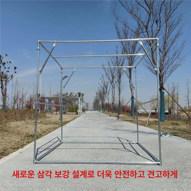 뼈대 비닐하우스 온실 아치형 텃밭 식물 꽃 창고 농업용 비닐 프레임 조립식 마당 원예 - 상세 이미지 3