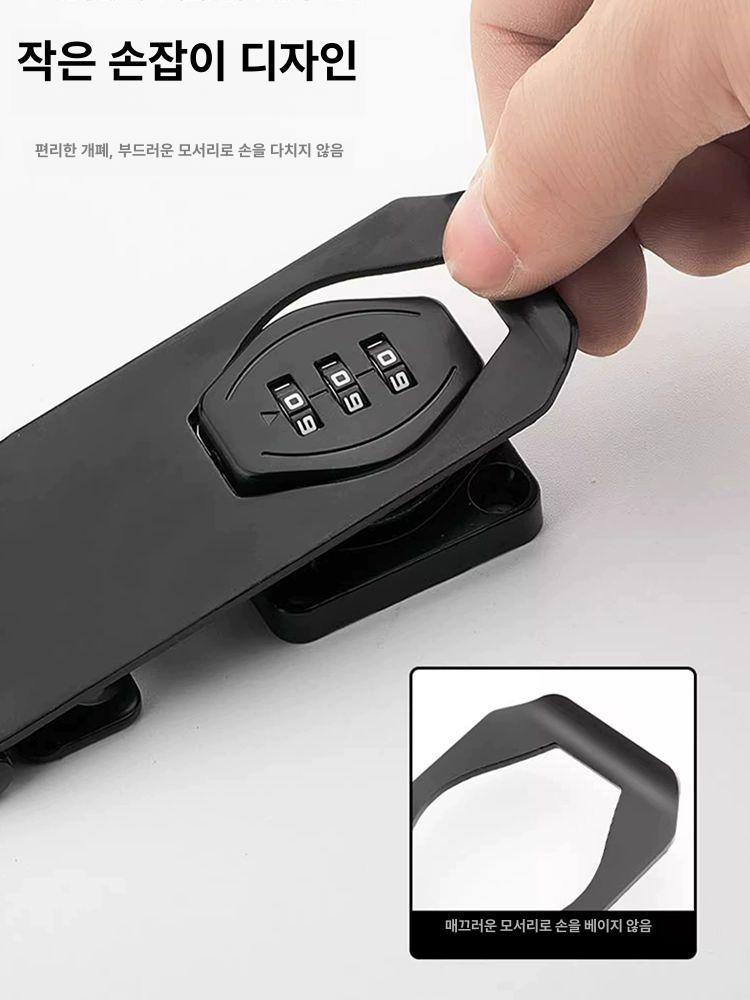 잠금 장치 비밀번호 오피스 서랍 자물쇠 번호키 콤비락 도어 지문 스마트 도어락 - 상세 이미지 3