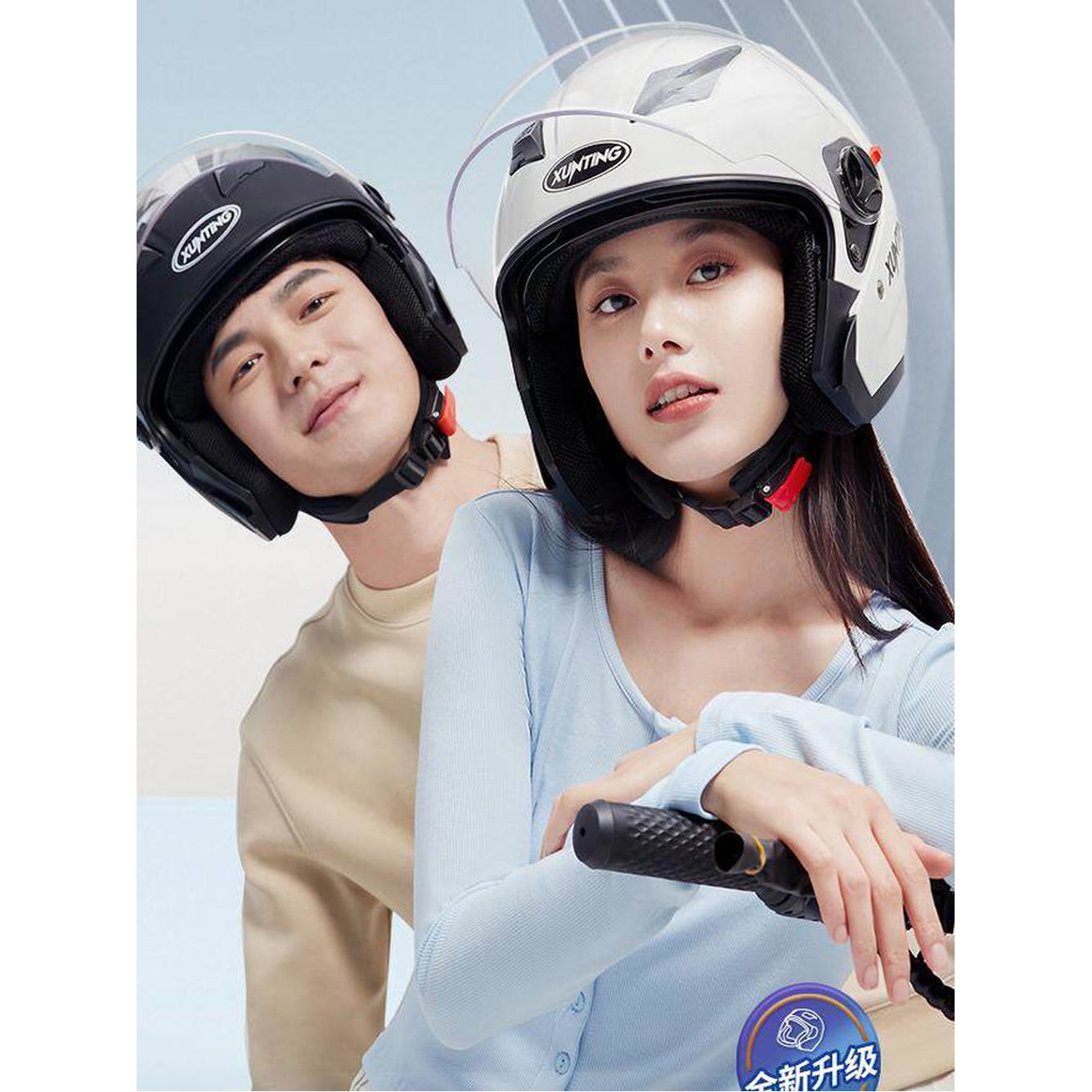 페이스 바이크 헬맷 자전거 1 블랙 Rider 대장경 Bluetooth 슈퍼커브 오토바이 고화질 사계절 헬멧 반모 1 사계절 블랙 고화질 대장경 - 상세 이미지 3