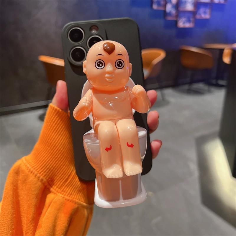 물 분사형 변기 케이스 웃긴 폰케이스 아이폰 종류 거치 - 상품 이미지