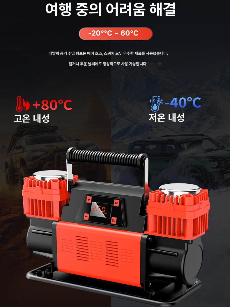 트럭 공기압 주입기 자동차 컴프레샤 게이지 고압 표준 팽창기 자동 대포 충전 대형트럭 - 상세 이미지 3