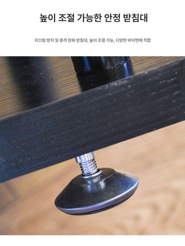스피커 스탠드 원목 서라운드 거치대 랙 다이 호두 책꽂이 렉 발걸이 받침대 튼튼한 댄레믹 - 상세 이미지 4