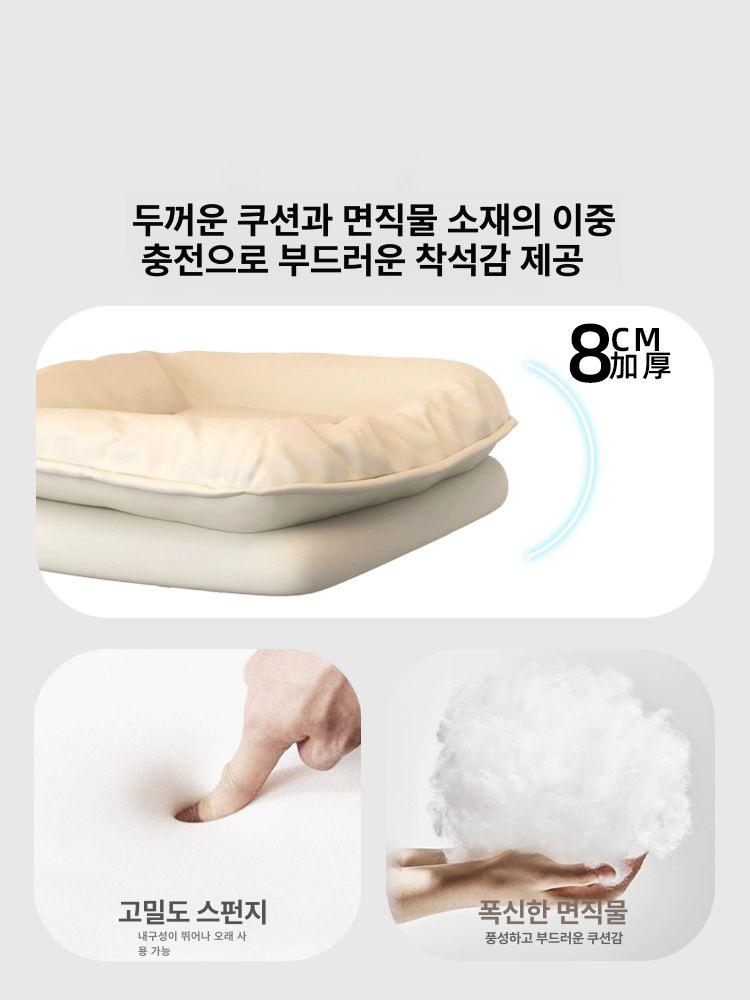 회전형 의자 높이조절 1인용 컴퓨터 고급 홈바 스툴 편안한 헤어샵 미용실 에그 - 상세 이미지 4