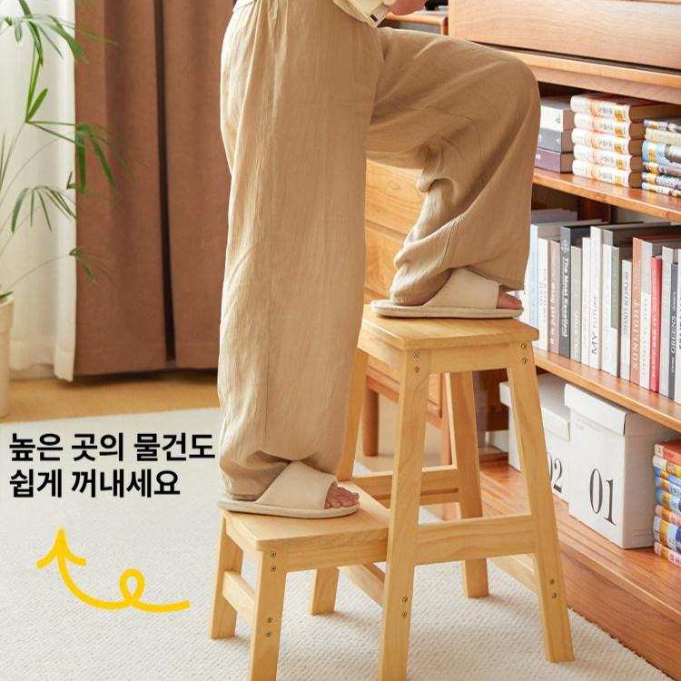 접이식계단 스텝스툴 발판 주방 디딤대 다기능 계단의자 보조 가정용 사다리의자 - 상세 이미지 2