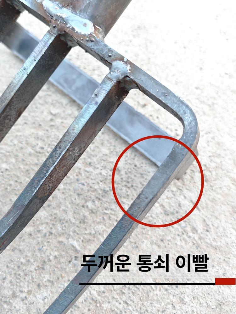 쇠스랑 농기구 손잡이 삼지창 도라지창 농업용 쟁기 포크삽 용접강 사각포크 텃밭 - 상세 이미지 2