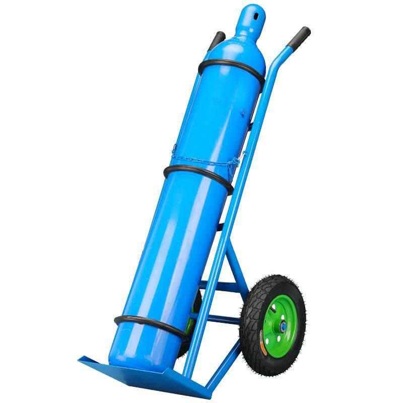 산소통 운반카트 이동식 수레 공장용 실린더 트롤리 운반기 구르마 핸드카 - 상품 이미지