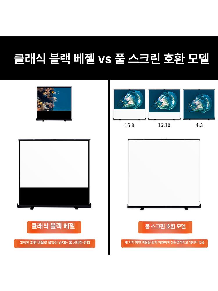 유압식 빔스크린 스탠드 이동식스크린 프로젝터스크린 포터블 캠핑용 고휘도 - 상세 이미지 2