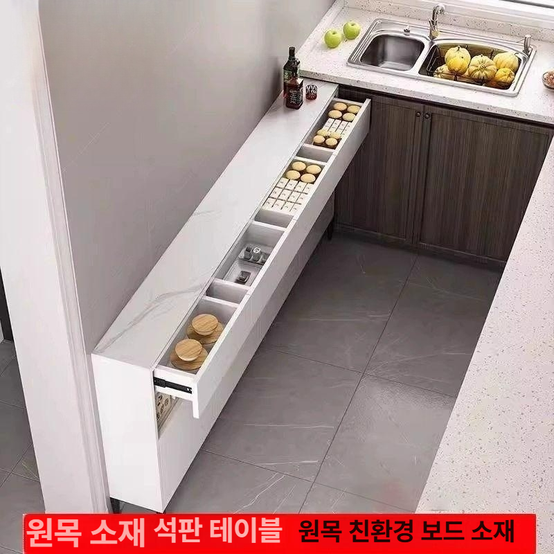 선반 수납장 모던 슬림협탁 서랍장 사이드 틈새협탁 침대미니협탁 폭 가로 인테리어 - 상세 이미지 4