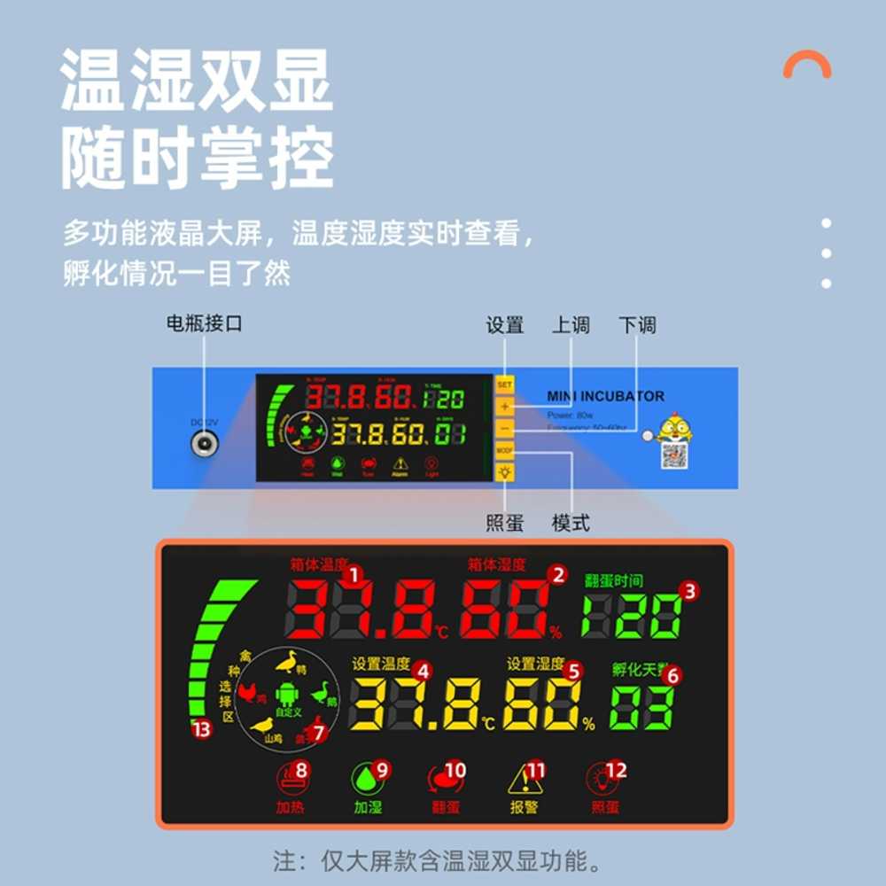 2단 닭 키우기 시험관 대용량 종자병 유정란 인큐베이터 병아리부화기 조류 - 상세 이미지 4