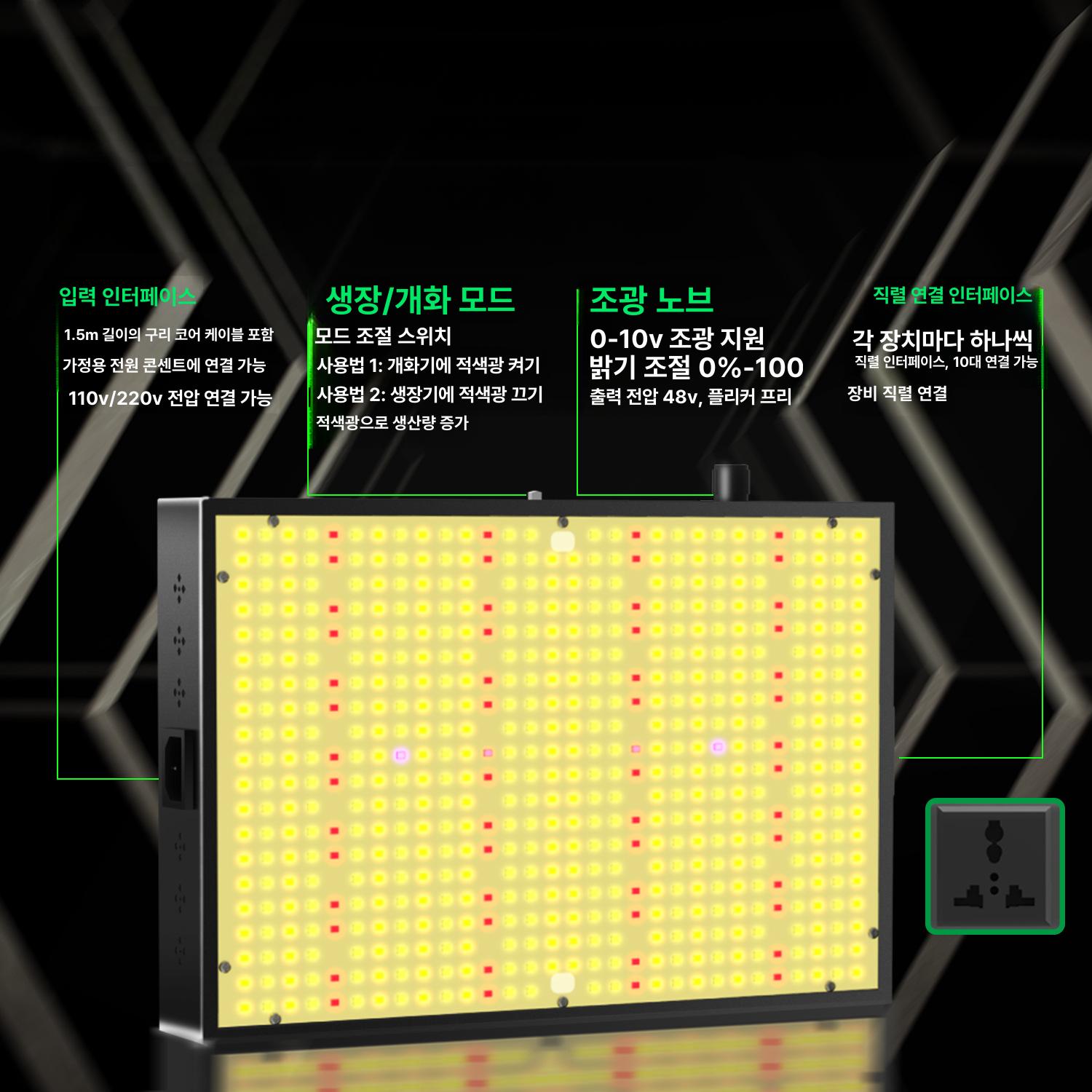 LED 식물생장등 성장등 식물조명 식물재배 다육이 전구색 햇빛 화분조명 수경재배 - 상세 이미지 4
