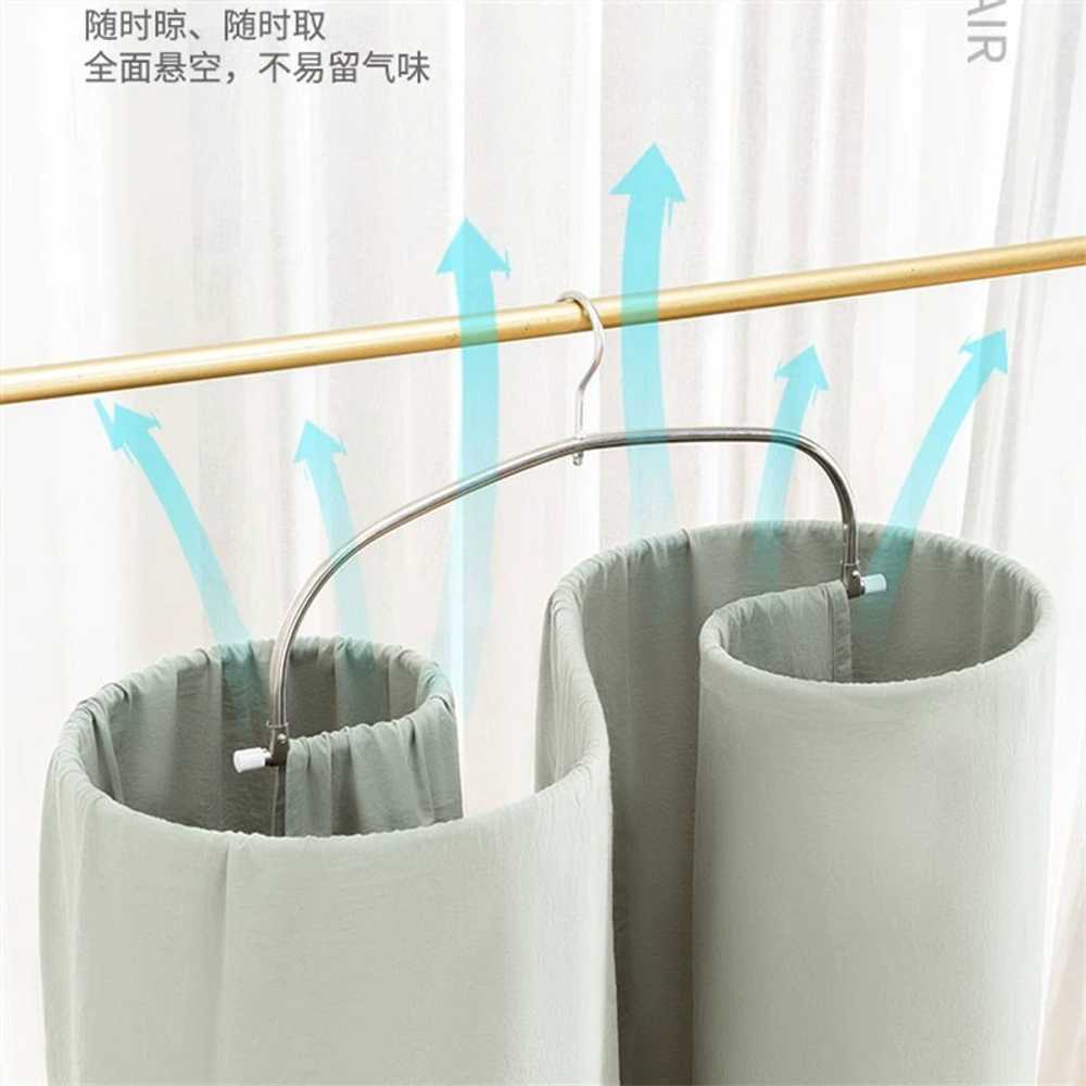 이불 와이어 원형 행거 빨랫줄 공간절약 스텐 실내 빨래건조대 원룸 천장 빨래걸이 - 상세 이미지 2
