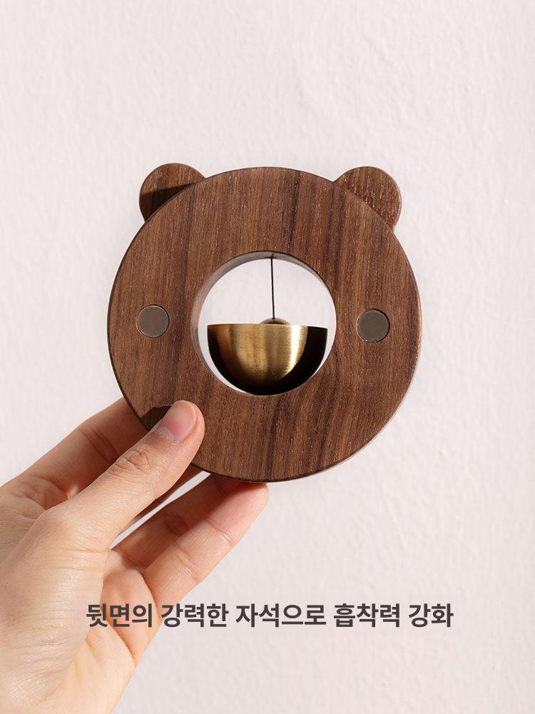 나무풍경 나무도어벨 현관문 풍경종 문종 현관종 느티나무 차임벨 원목색 종소리 - 상세 이미지 5