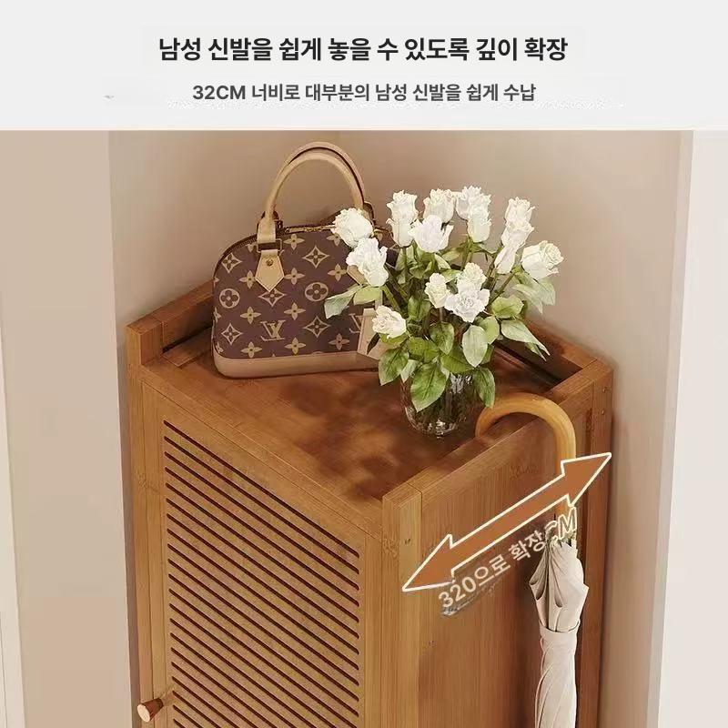 장농 옷장 낮은 이불장 행거 미닫이 캐비닛 간이 수납장 키작은 서랍형 조립 - 상세 이미지 3