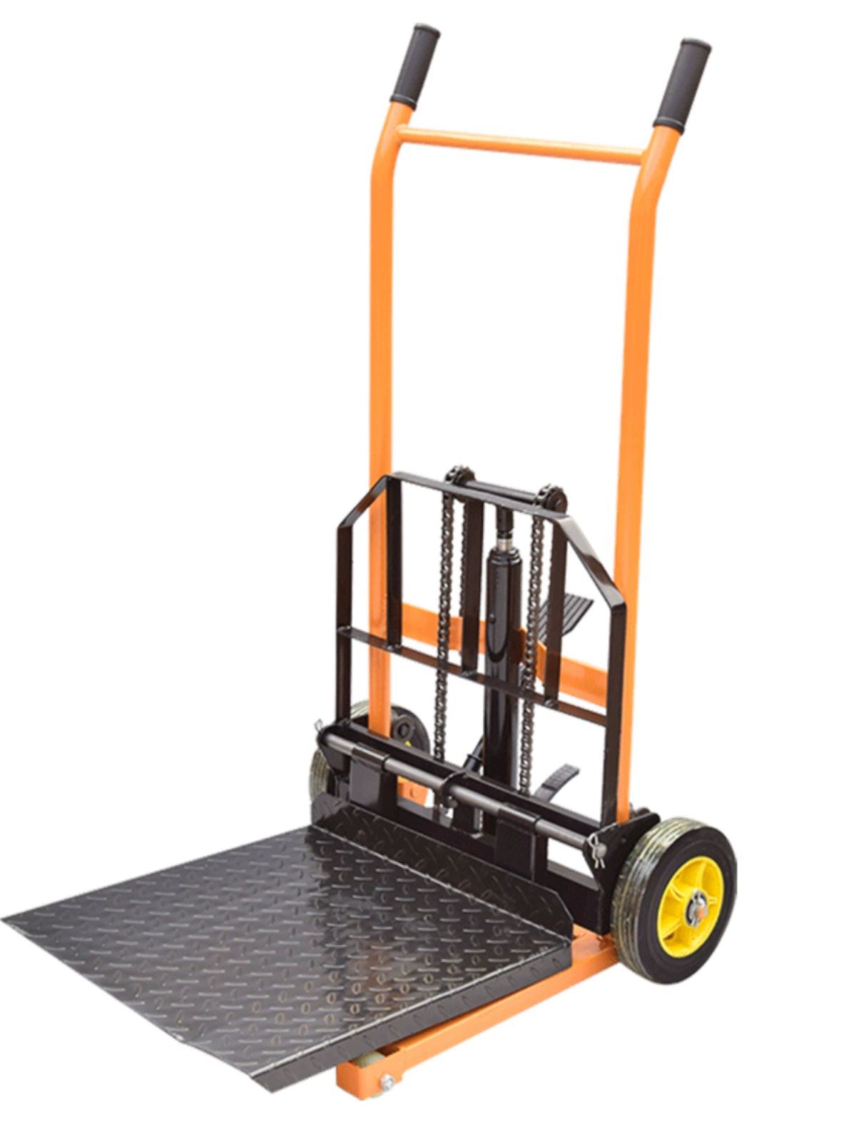 수동 지게차 핸드 팔레트 적재 운반 물류창고 소형 화물 하역 스태커 용품 - 상품 이미지