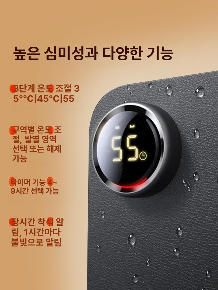 사무실 온열마우스패드 히팅 겨울철 히팅매트 데스크 온열 따뜻한 데스크매트 키보드 패드 - 상세 이미지 2