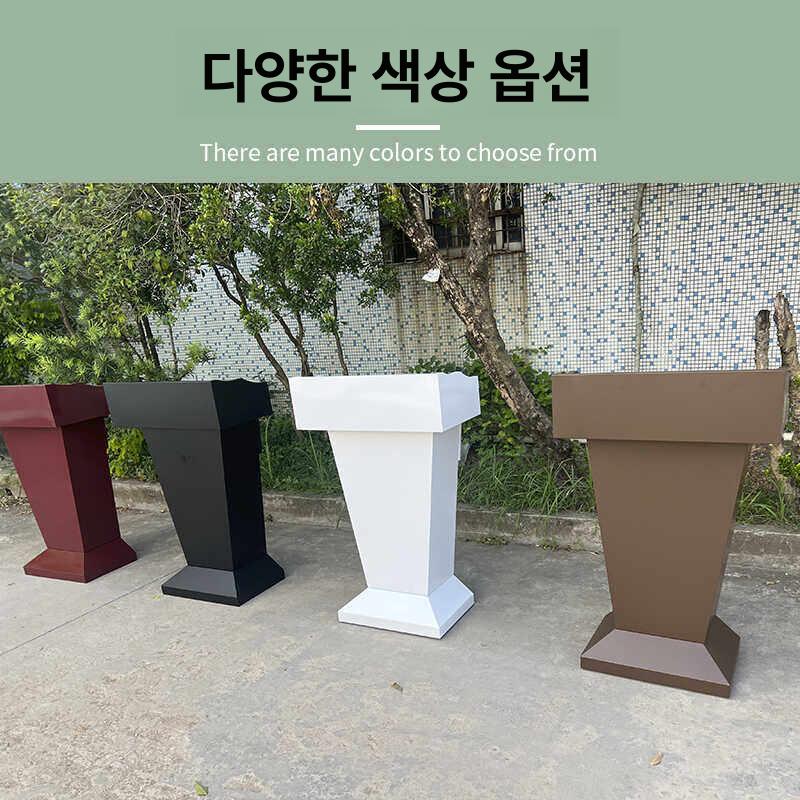 스테인레스 강연대 학원 교회 강의대 발표대 연설 학교 목재 강당 아크릴 조절가능 이미지 6