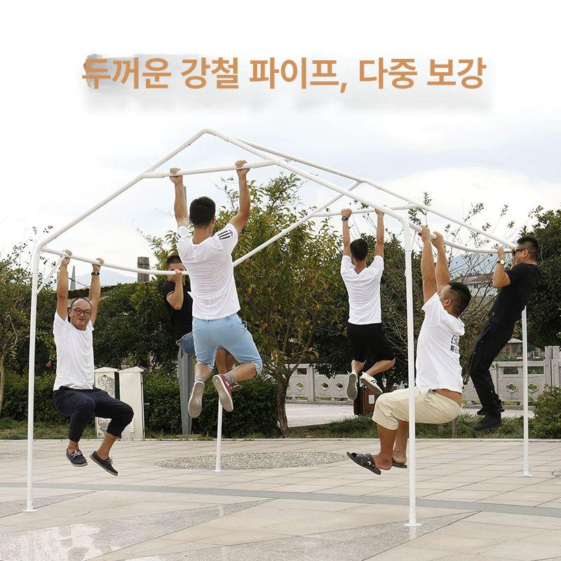 행사용 자바라텐트 쉘터 야외 테라스 그늘막 간이천막 방풍 주차장 차고지 차양막 - 상세 이미지 4