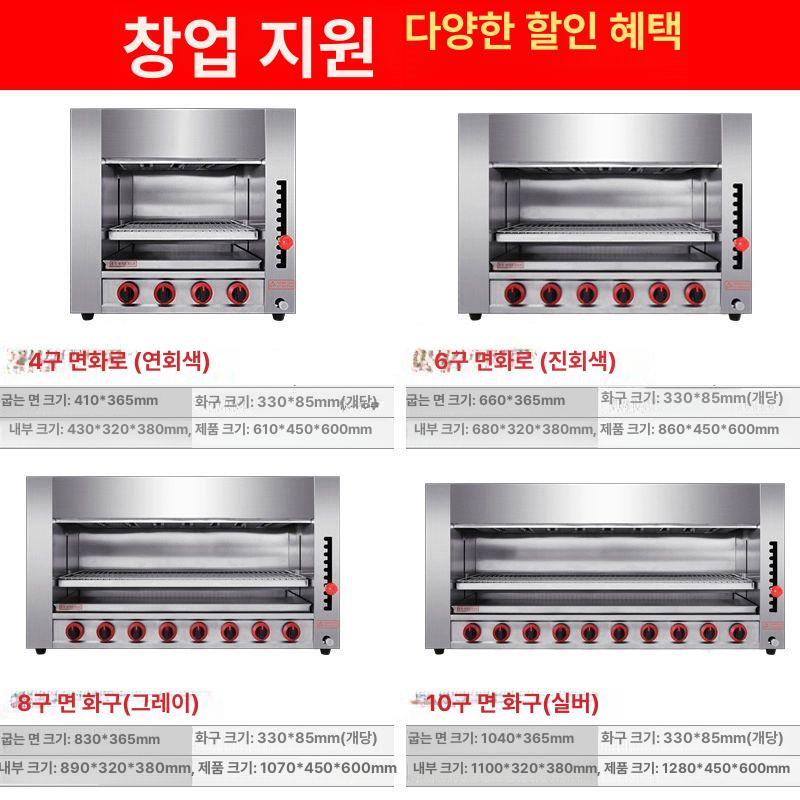 업소용 생선구이 전기그릴 꼬치구이 신형 면화 오븐 석쇠 바베큐 야끼바 무연 노점 구이기 - 상세 이미지 4