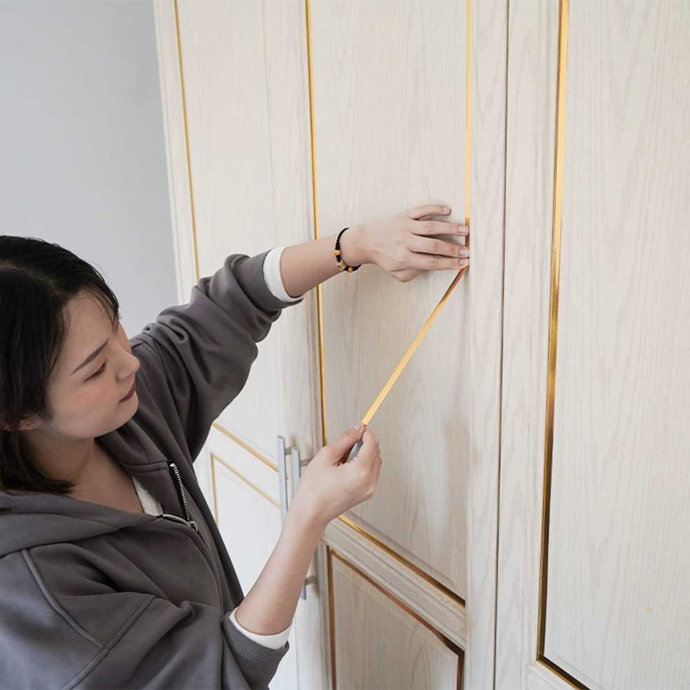 벽장식 스티커 띠테이프 셀프인테리어 마스킹 DIY 몰딩 라인 띠벽지 필 주방 포인트 - 상품 이미지