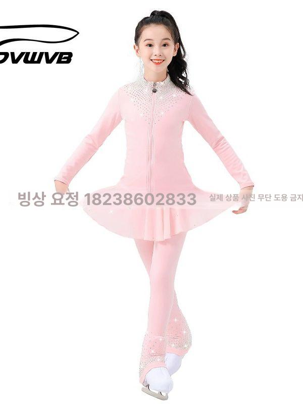 피겨 연습복 어린이 여성 상하의세트 연습의상 훈련복 - 상세 이미지 3