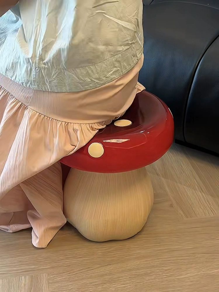 신발장 현관의자 인테리어 거실 다용도 디자인 체어 벤치형 양털 패브릭 수납의자 - 상세 이미지 5
