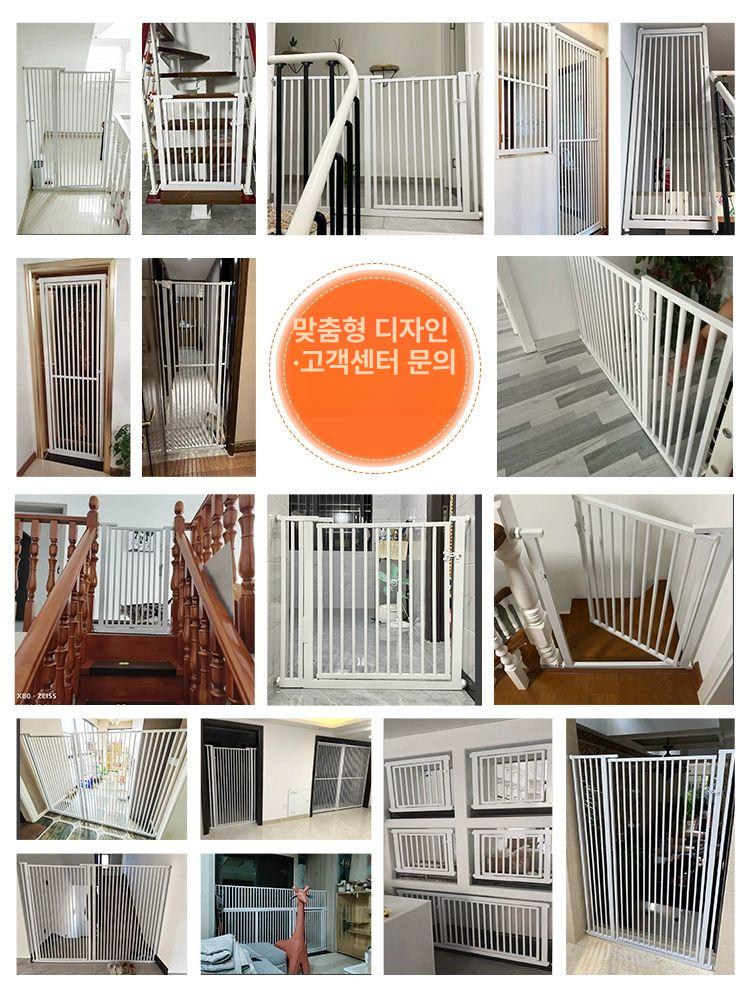 방묘문 현관문 철장 고양이 도어 폭 울타리 베란다 자동 고양이방묘문 높은 안전문 중문 - 상세 이미지 5