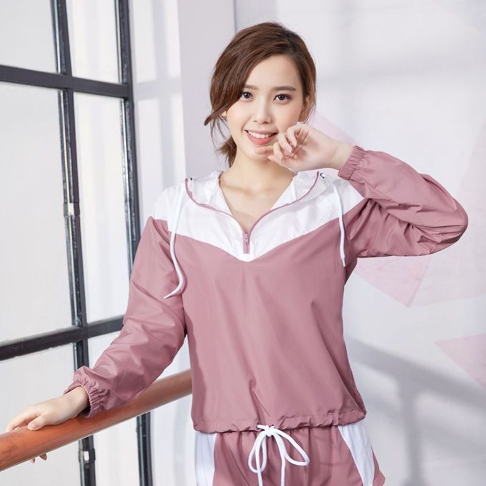 아노락 닝복 야상 경량 스트링 간절기 후드 자켓 집업 바람막이점퍼 초경량 여성 여름 바스락 메이샤 레드 RFBK9001 - 상품 이미지