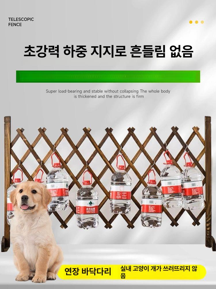 담장 격자 가림막 파티션 담벼락 가리개 테라스 자바라 울타리 방부목 원목 라티스 목재 - 상세 이미지 4