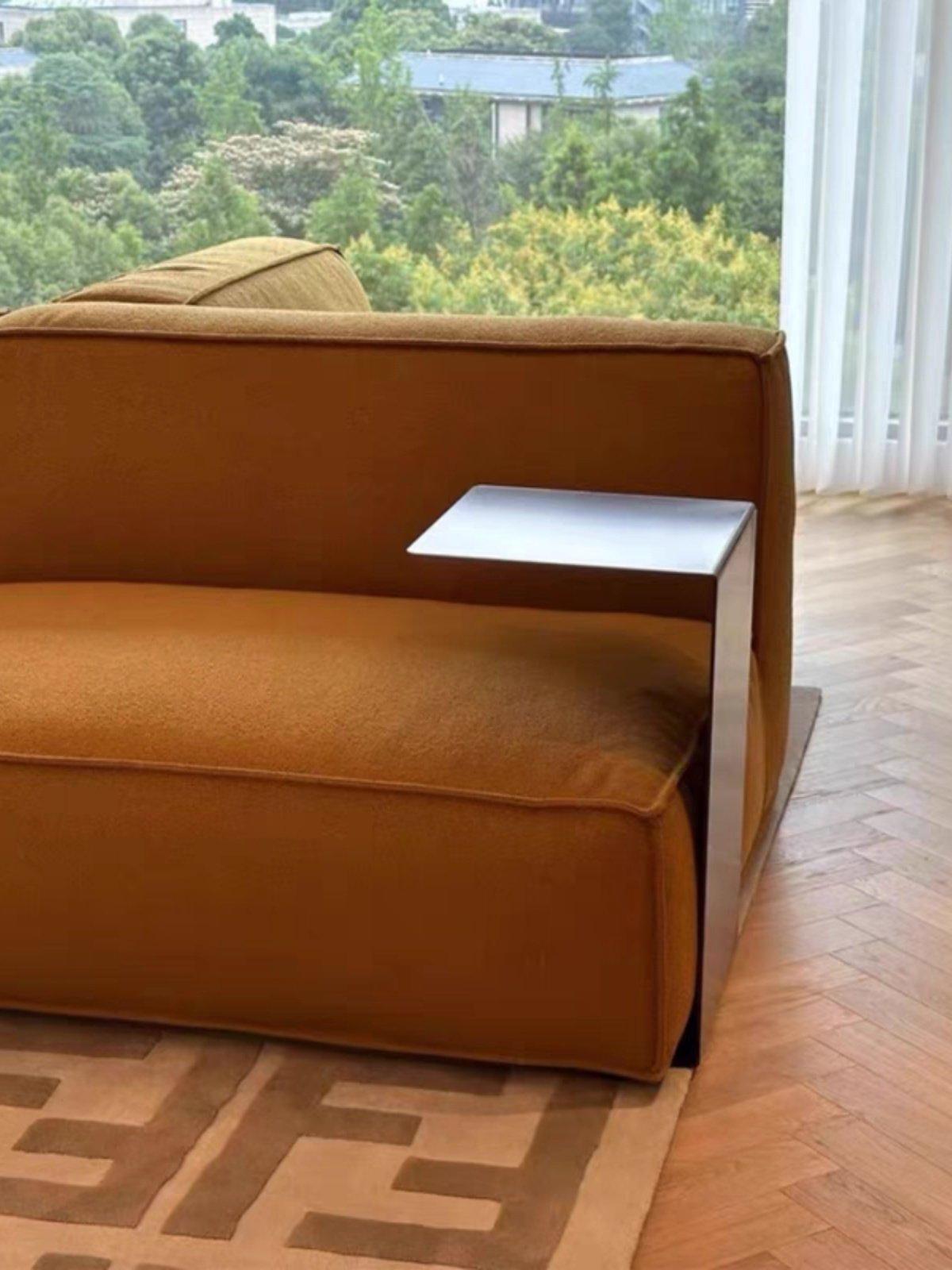 디귿자 테이블 철제 거실 사이드 보조 좁고 틈새 협탁 디귿자테이블 이동식 탁자 인테리어 - 상세 이미지 2