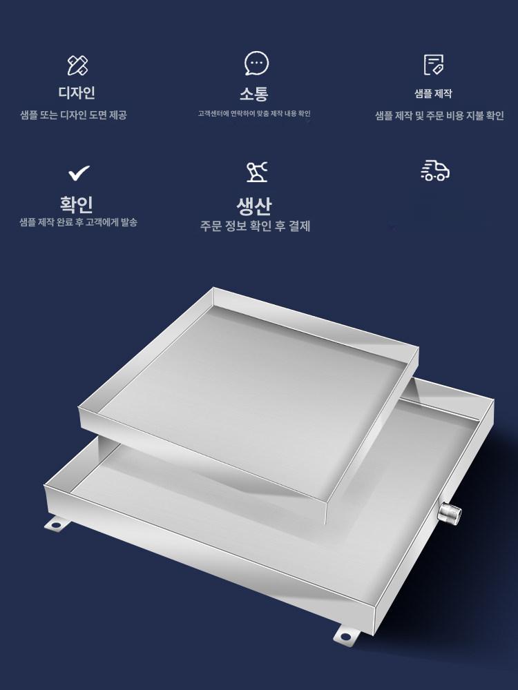 업소용 물받이트레이 받침대 설거지 배수랙 식기건조대 직사각형 다용도 싱크대 - 상세 이미지 2
