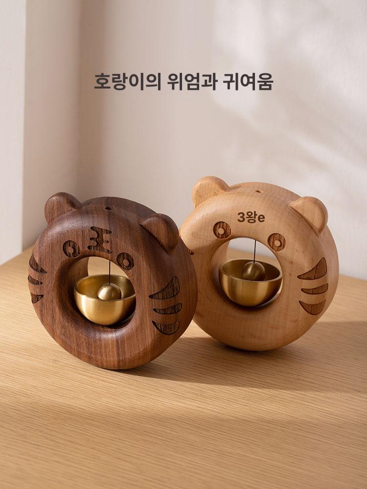 나무풍경 나무도어벨 현관문 풍경종 문종 현관종 느티나무 차임벨 원목색 종소리 - 상세 이미지 4