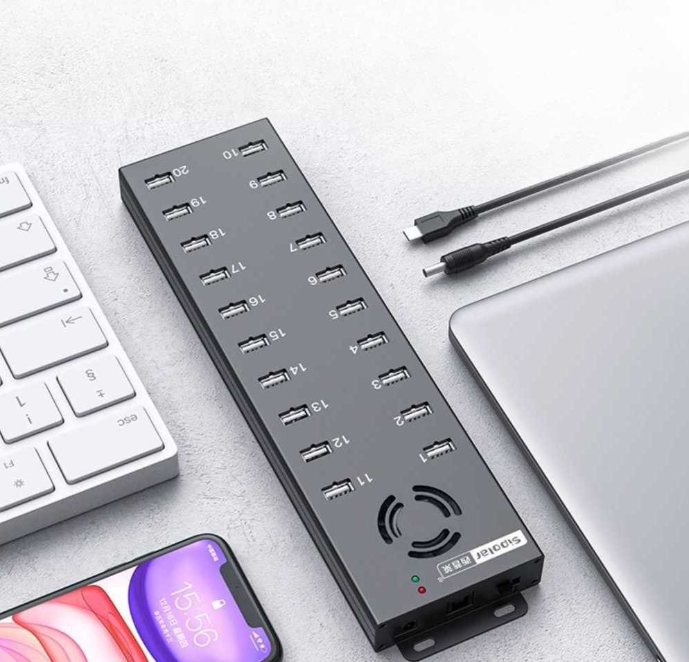 usb 노트북 독 20포트 배터리 연결 넥스트유 멀티허브 아이피타임 이지넷유비쿼터스 - 상품 이미지