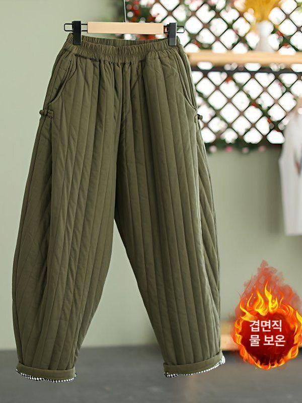생활한복 개량한복 절복 겨울 팬츠 절옷 누빔바지 - 상세 이미지 4