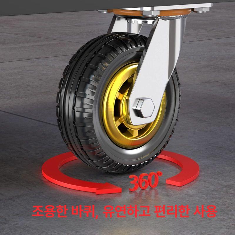손수레 대형카트 중장비 분류 짐수레 대차 다용도 운반차 사이즈도 캠핑 운송 확장형 - 상세 이미지 5