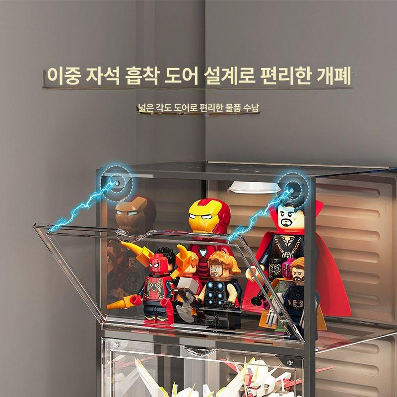 전시장 보관함 피규어 서재 쇼케이스 선반 캐비닛 진열장 진열대 아크릴 수납장 박스 - 상세 이미지 2