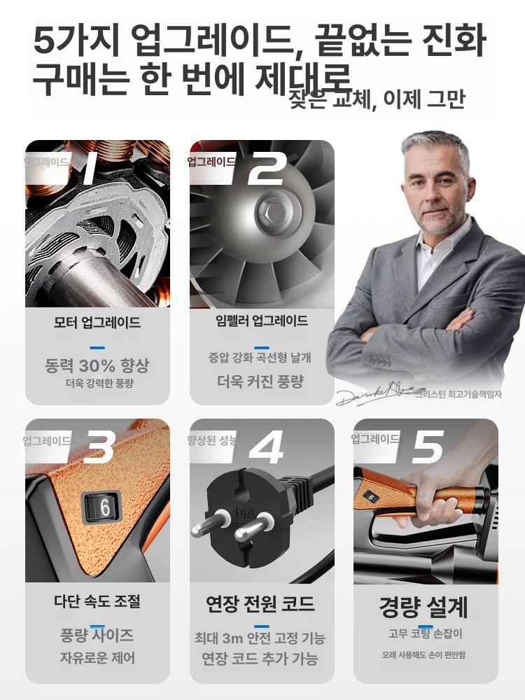 청소기 송풍기 유선 산업용 블로워 초강력 세차 대포송풍기 유선송풍기 제설 강력 제설기 이미지 6